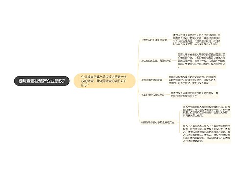 要调查哪些破产企业债权?