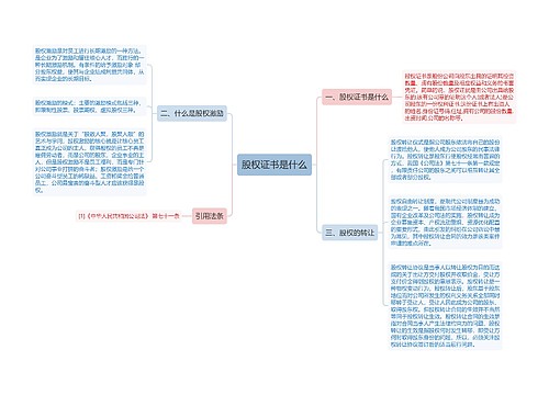 股权证书是什么