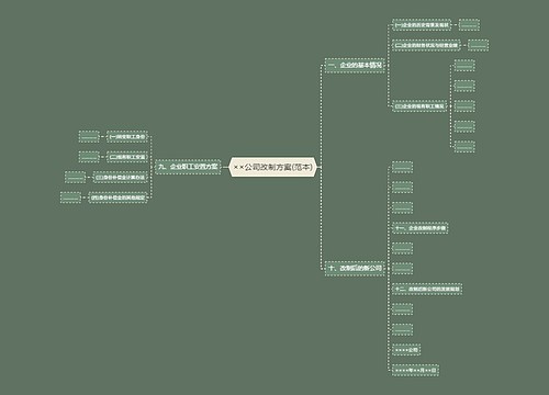 ××公司改制方案(范本)