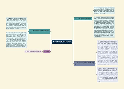 上市公司分红个税的计算