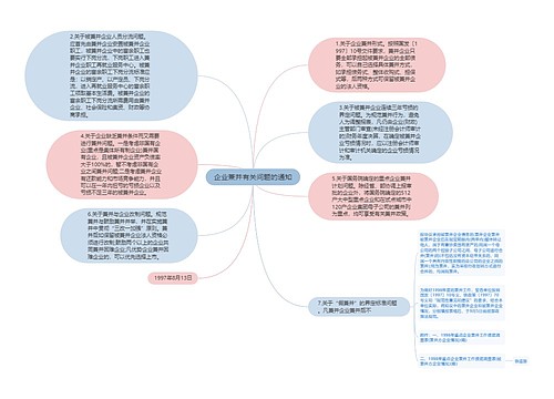 企业兼并有关问题的通知