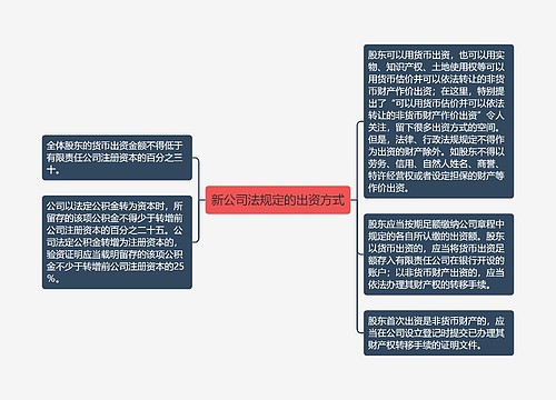 新公司法规定的出资方式