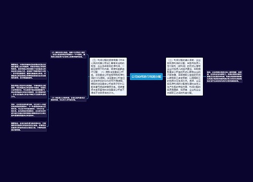 公司如何进行利润分配