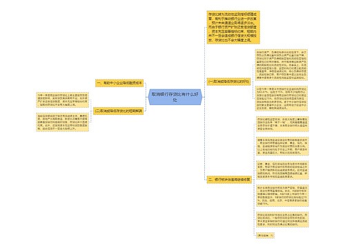 取消银行存贷比有什么好处