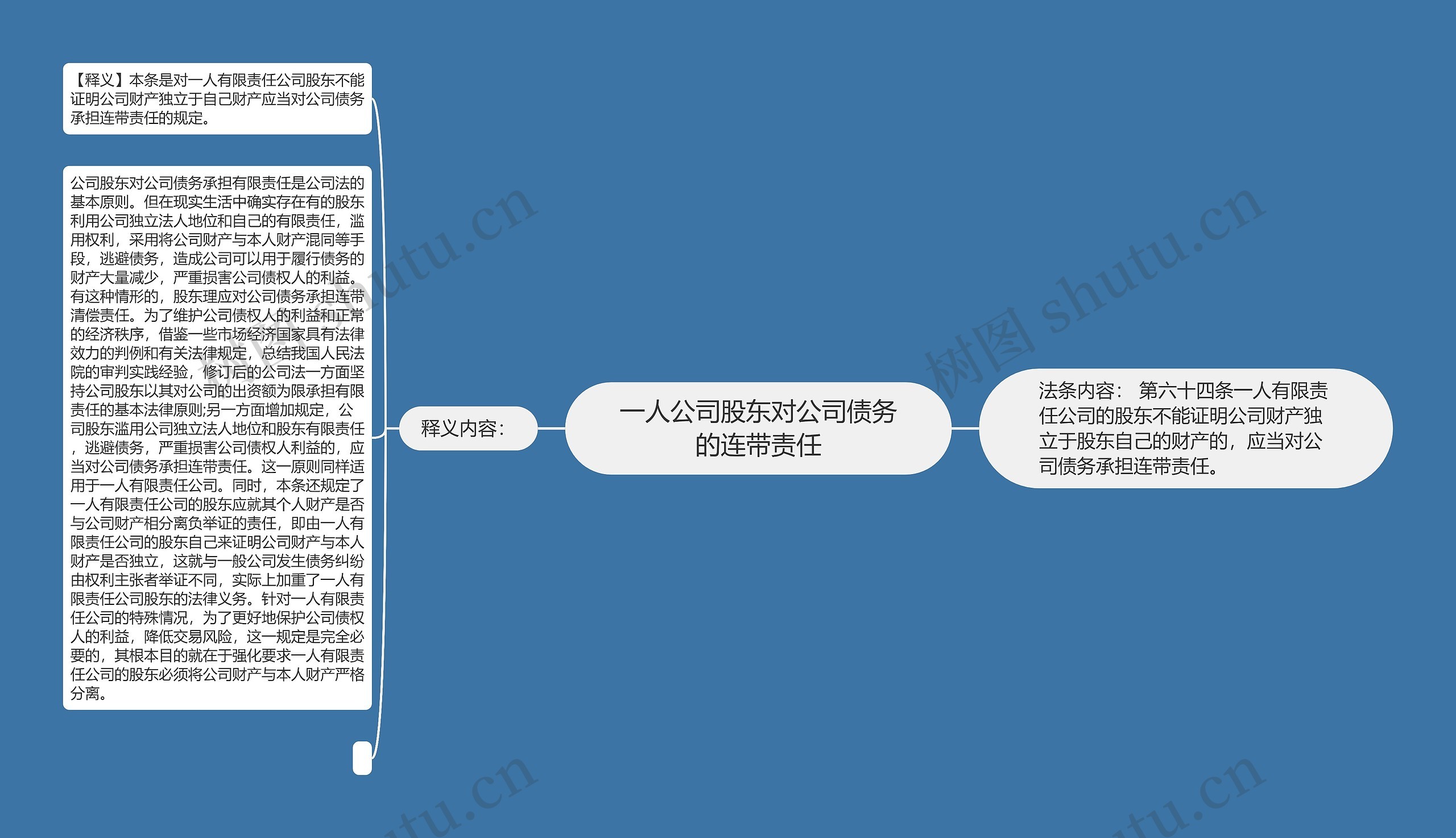 一人公司股东对公司债务的连带责任