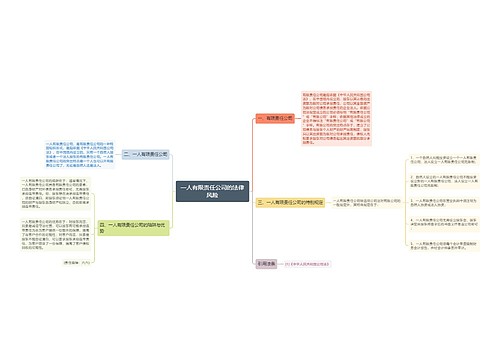 一人有限责任公司的法律风险
