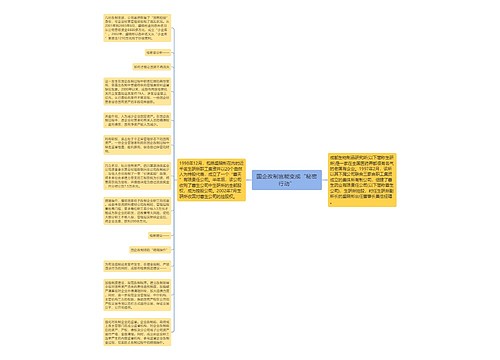 国企改制岂能变成“秘密行动”