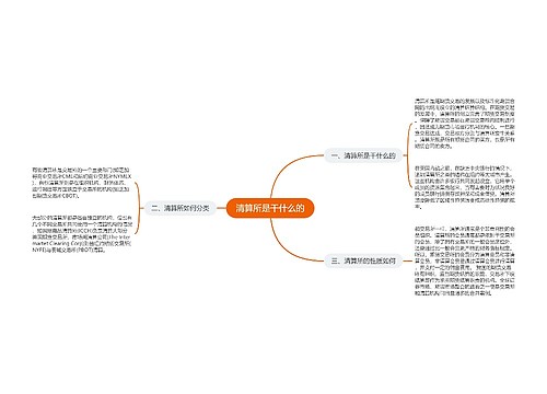 清算所是干什么的