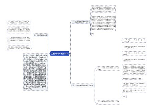 区教育局开政审材料