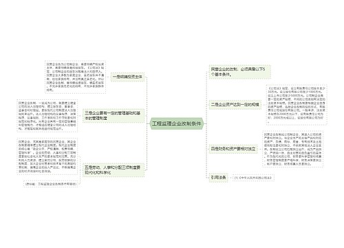 工程监理企业改制条件