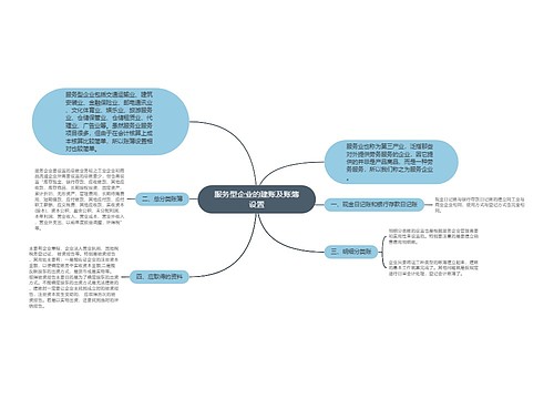 服务型企业的建账及账簿设置