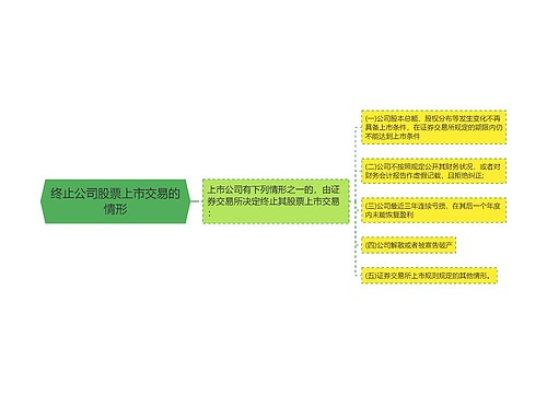 终止公司股票上市交易的情形