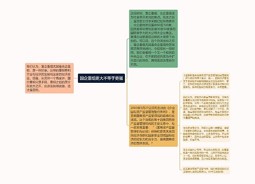 国企重组更大不等于更强