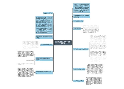 如何规避企业并购中的财务风险