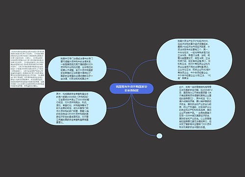 我国现有外资并购国家安全审查制度