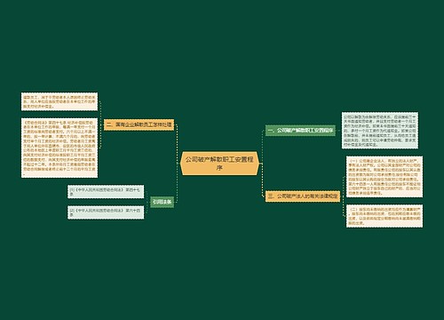 公司破产解散职工安置程序