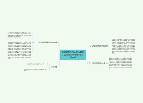 公司财务负责人怎么解除，公司财务账簿属于股东所有吗