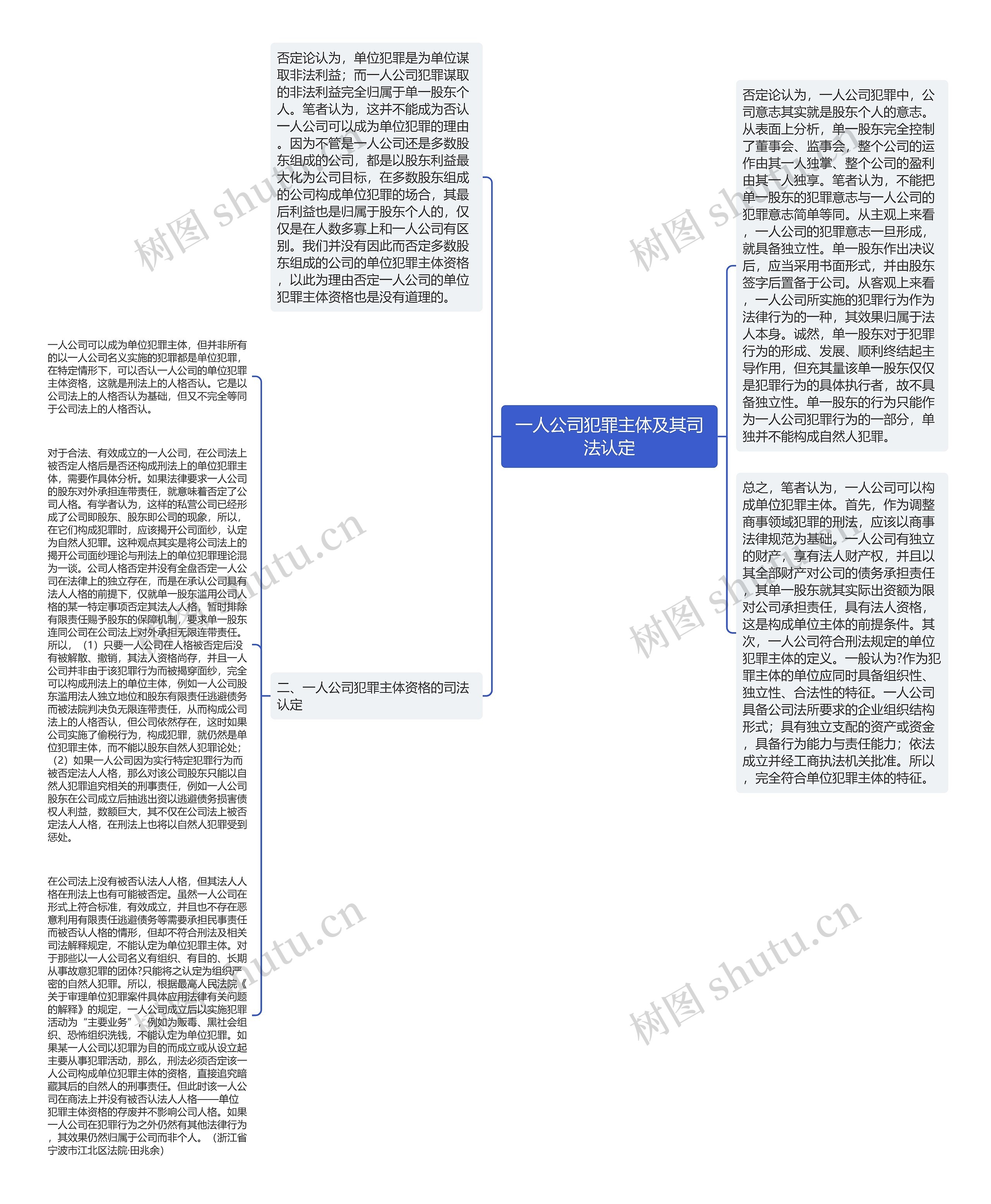 一人公司犯罪主体及其司法认定