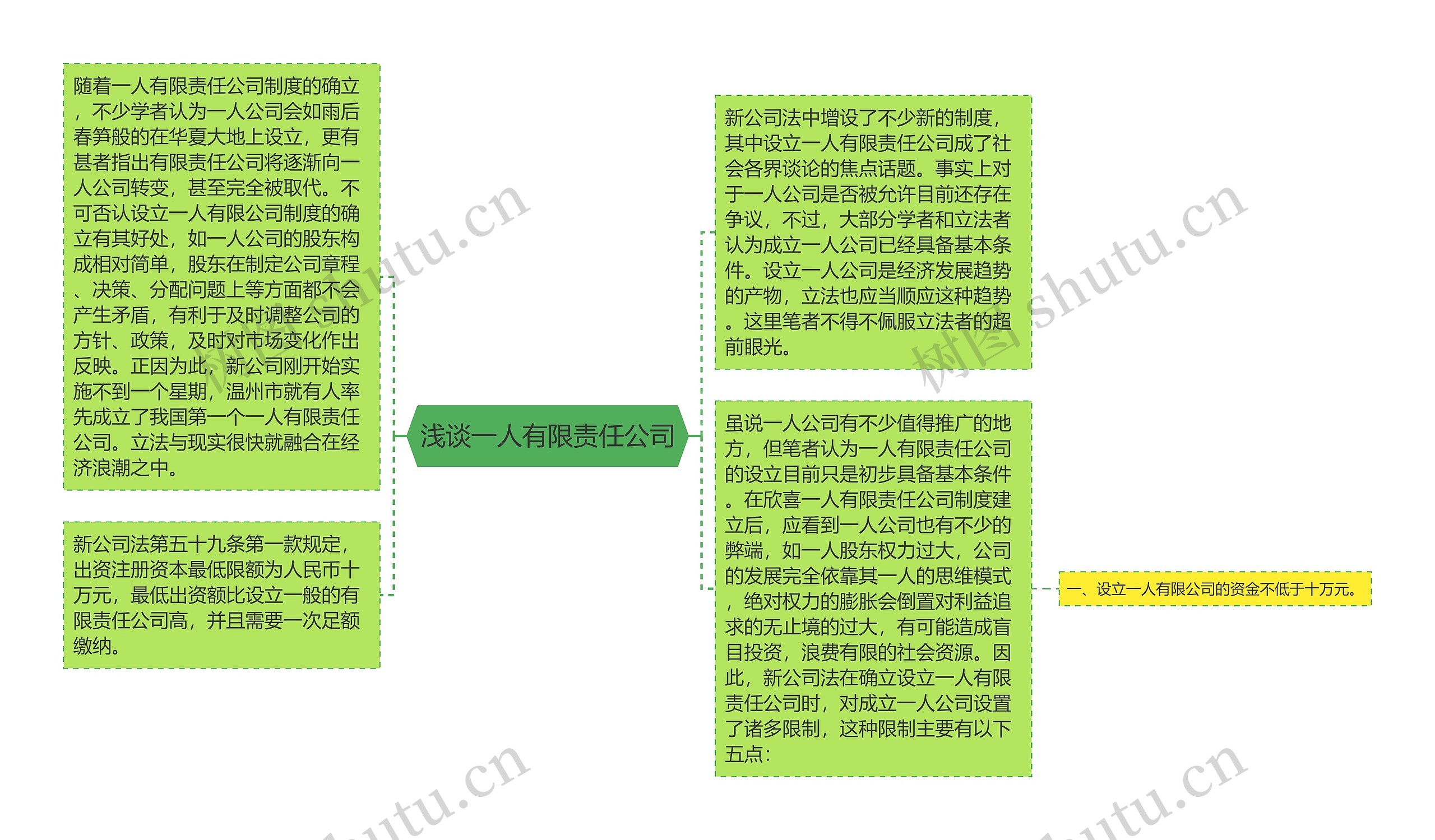 浅谈一人有限责任公司