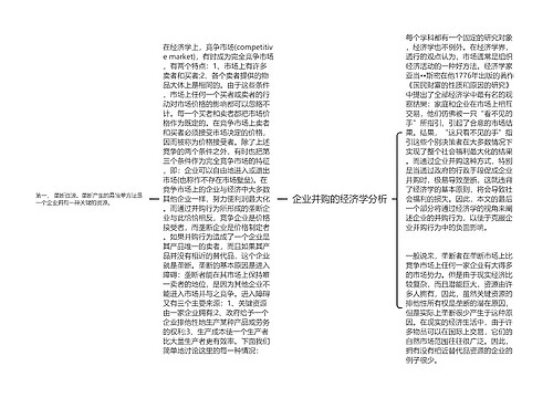 企业并购的经济学分析