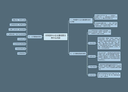 在我国中小企业重组要注意什么问题