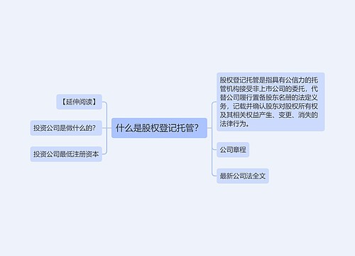 什么是股权登记托管？