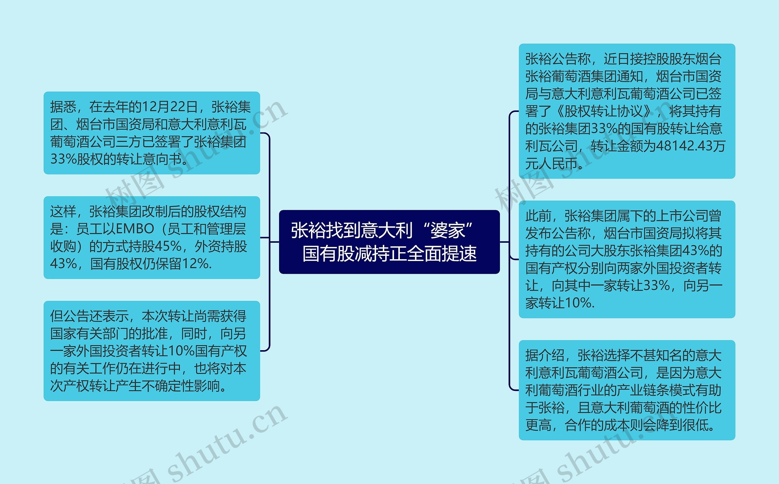 张裕找到意大利“婆家” 国有股减持正全面提速思维导图