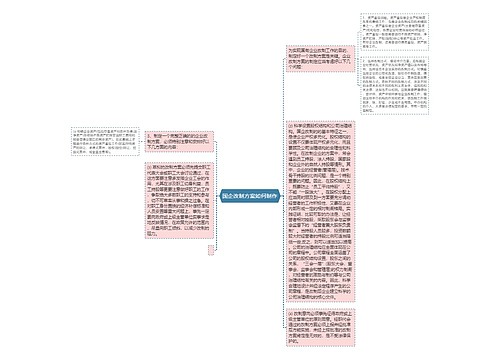 国企改制方案如何制作