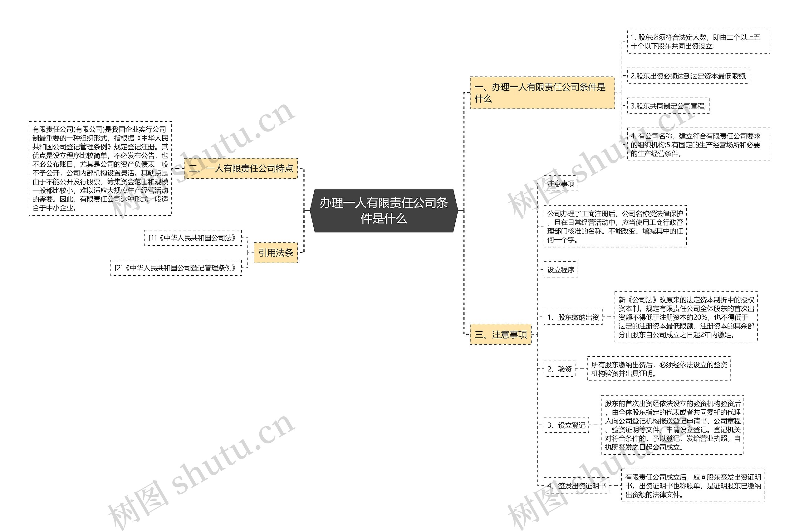 办理一人有限责任公司条件是什么