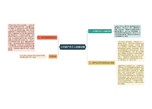 公司破产后工人档案在哪