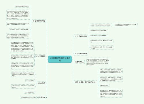 公司解散涉及哪些法律问题