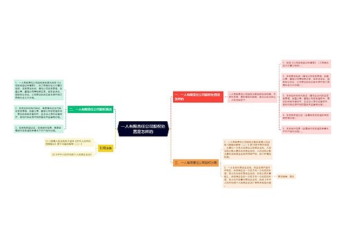 一人有限责任公司股权处置是怎样的