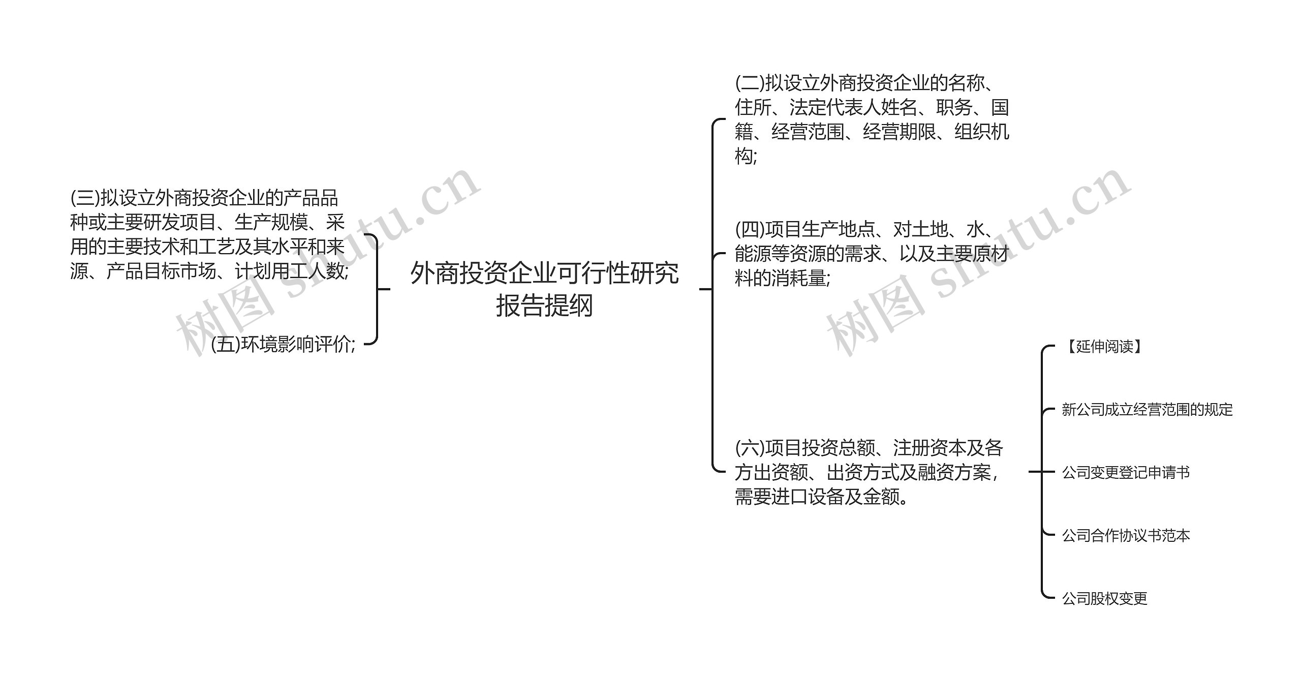 外商投资企业可行性研究报告提纲