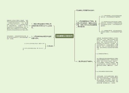 司法解散公司的条件