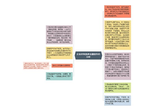 企业改制逃废金融债务的分析