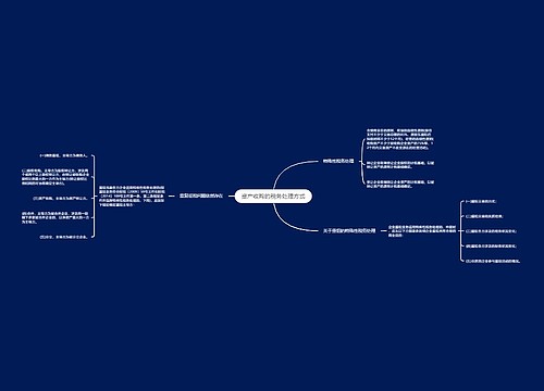 资产收购的税务处理方式