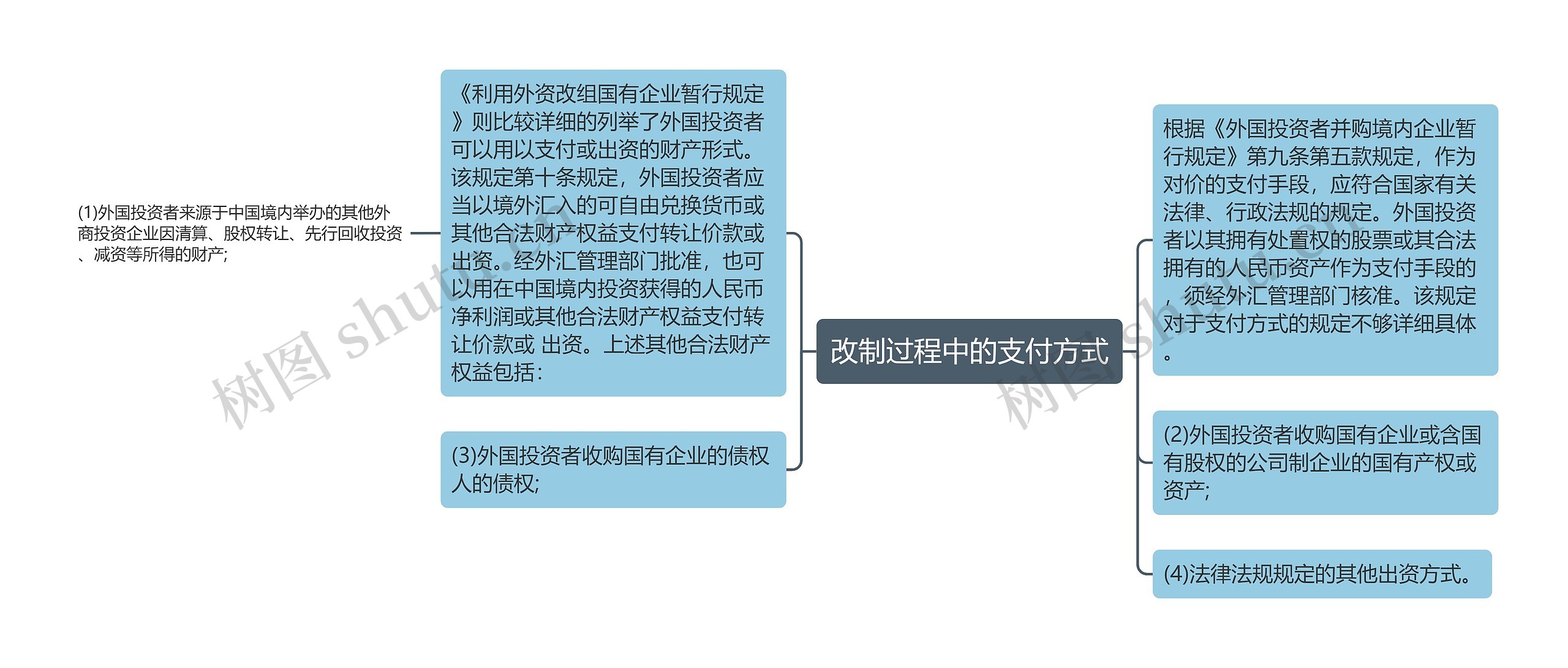 改制过程中的支付方式