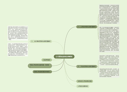 公司重组案例法律解析