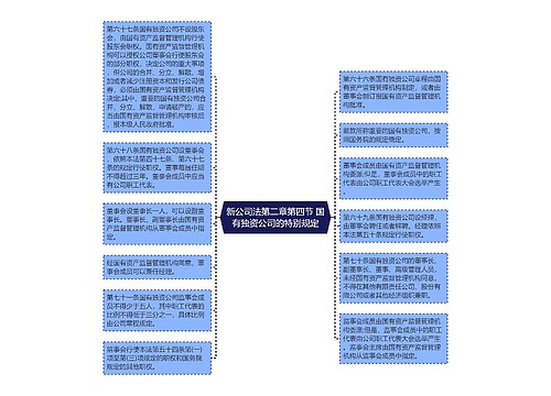 新公司法第二章第四节 国有独资公司的特别规定