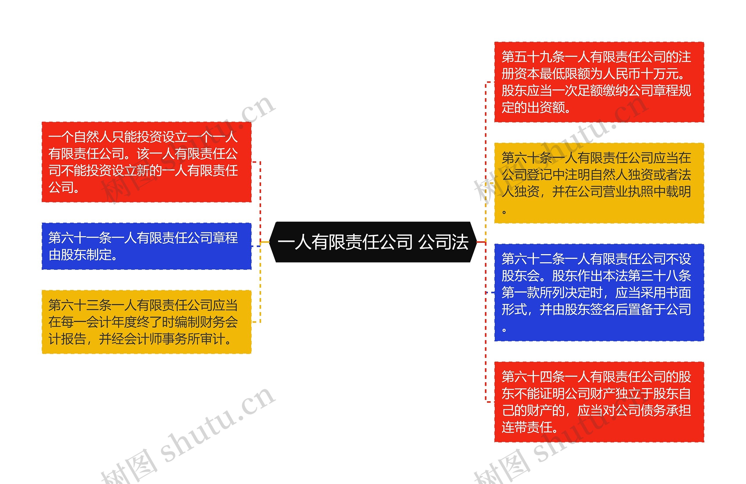 一人有限责任公司 公司法思维导图