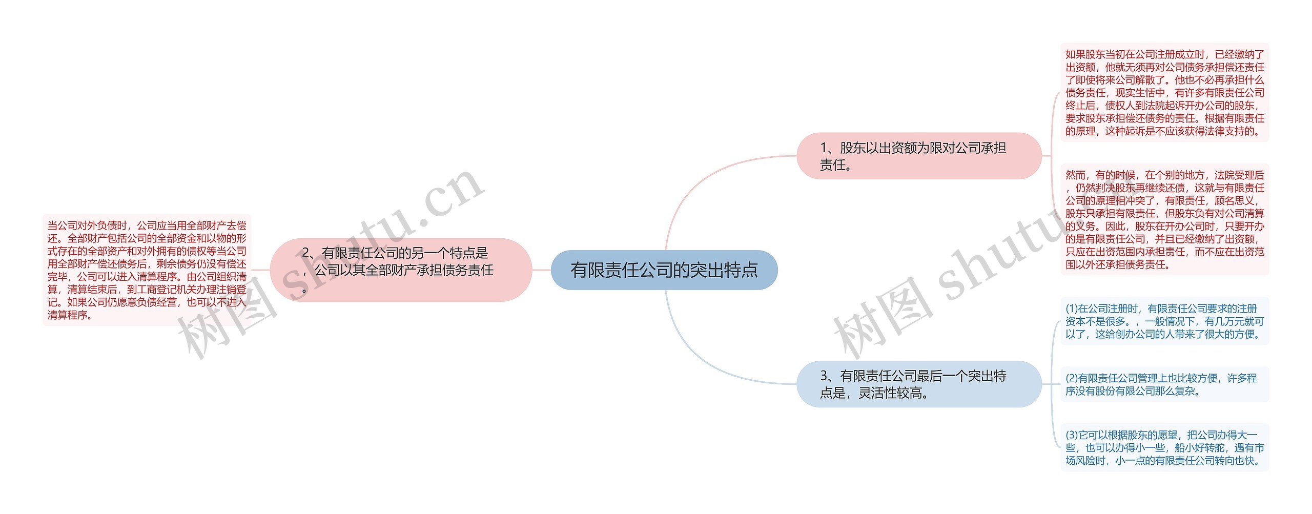 有限责任公司的突出特点思维导图