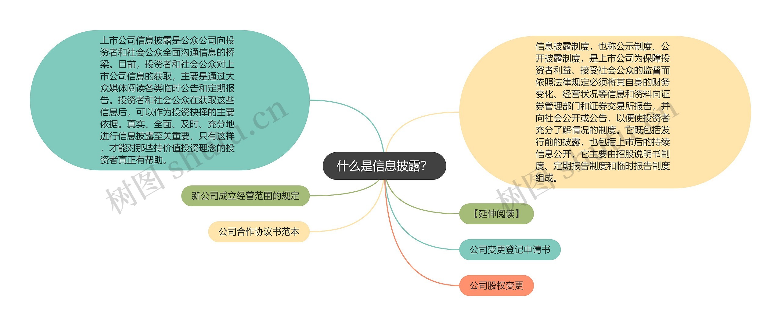 什么是信息披露？思维导图