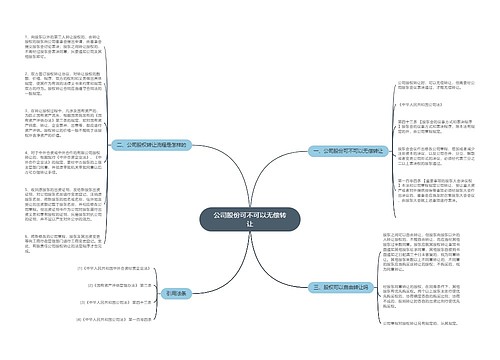 公司股份可不可以无偿转让