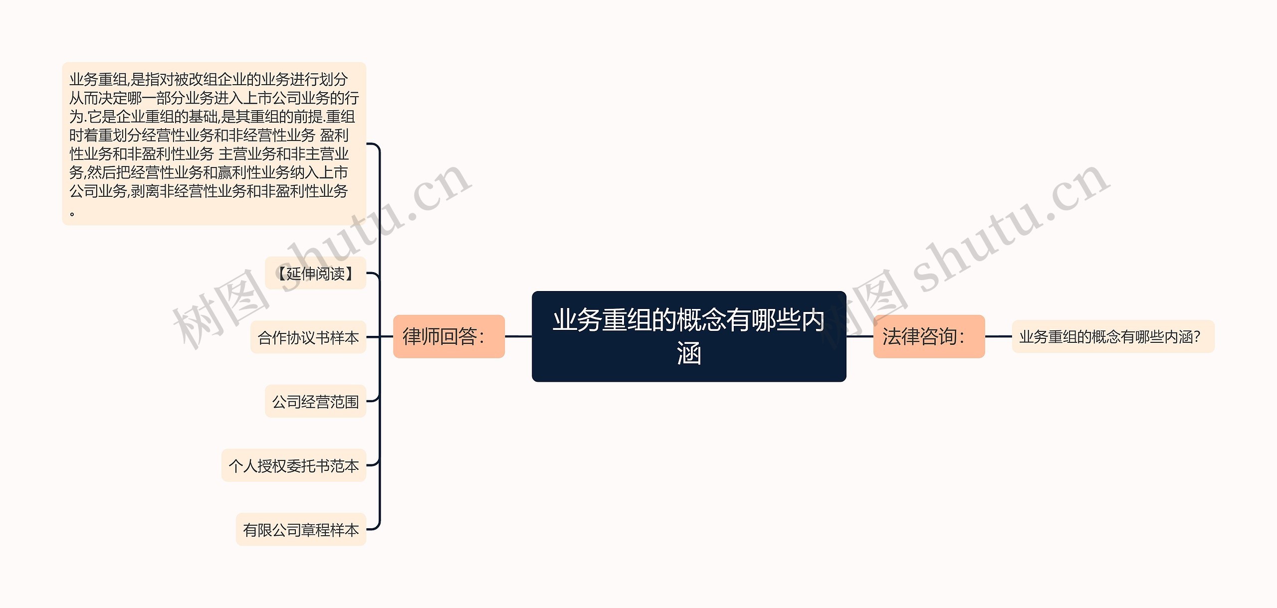 业务重组的概念有哪些内涵思维导图