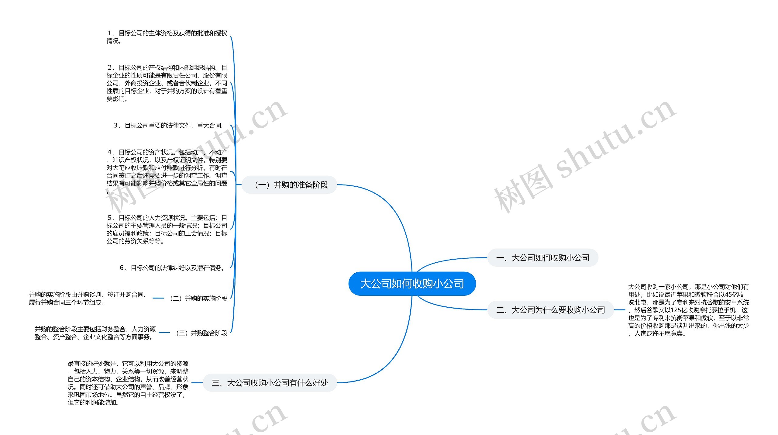 大公司如何收购小公司