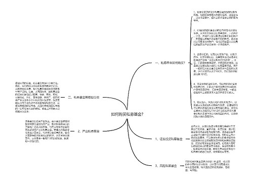 如何购买私募基金?