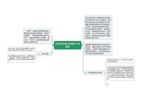 巴西对外资以实物投入的规定