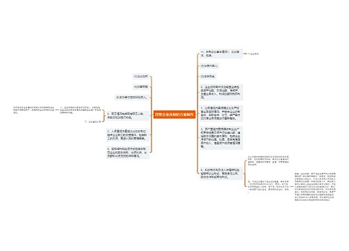 民营企业改制的方案制作