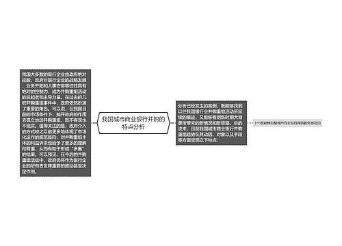 我国城市商业银行并购的特点分析