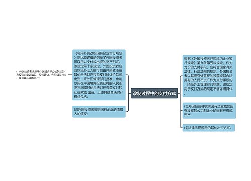 改制过程中的支付方式